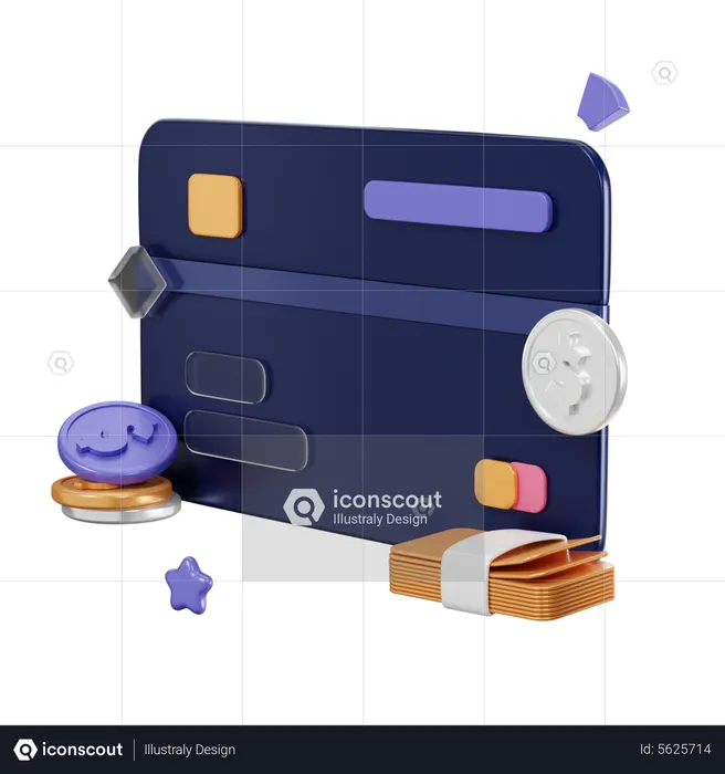 Cartão de crédito  3D Icon