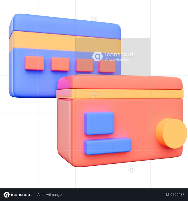 Cartão de crédito  3D Icon