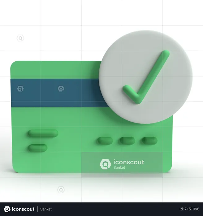 Cartão de crédito  3D Icon