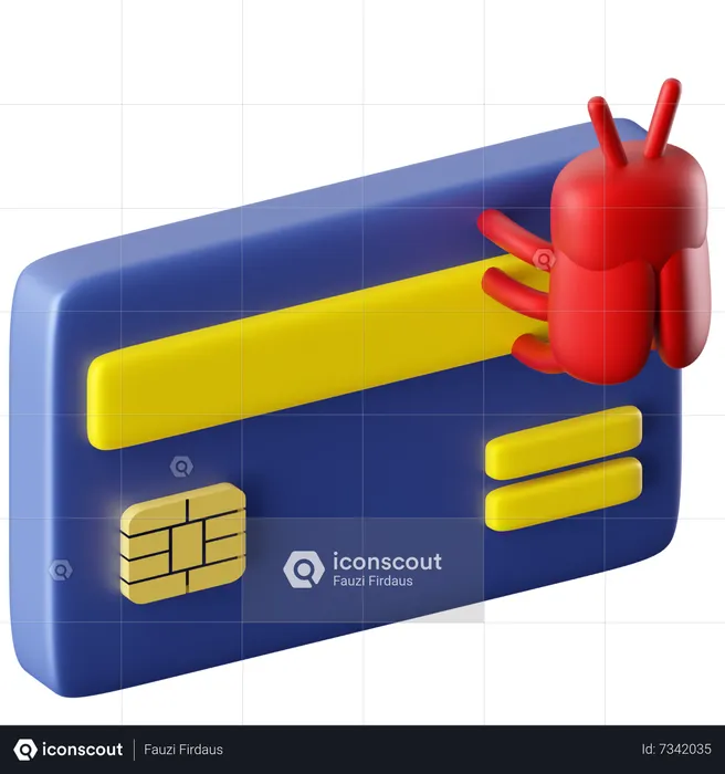 Cartão de crédito  3D Icon