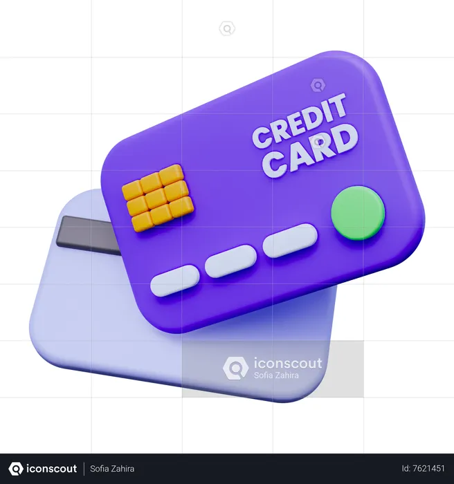 Cartão de crédito  3D Icon