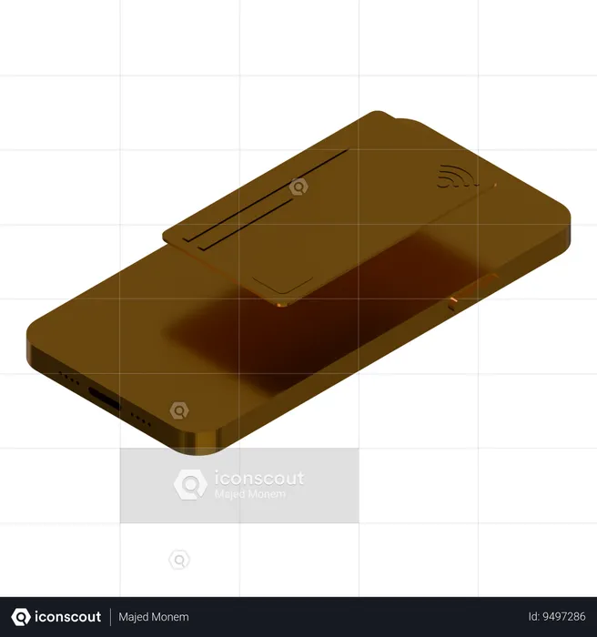 Cartão de Crédito Bronze Completo  3D Icon