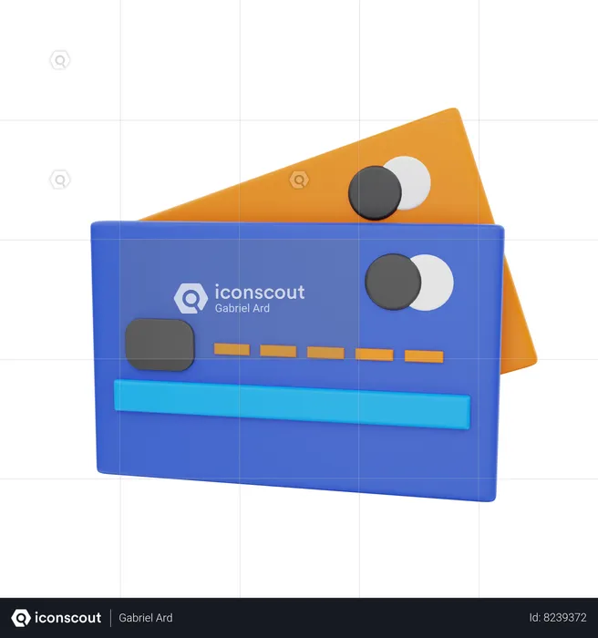 Cartão de débito  3D Icon