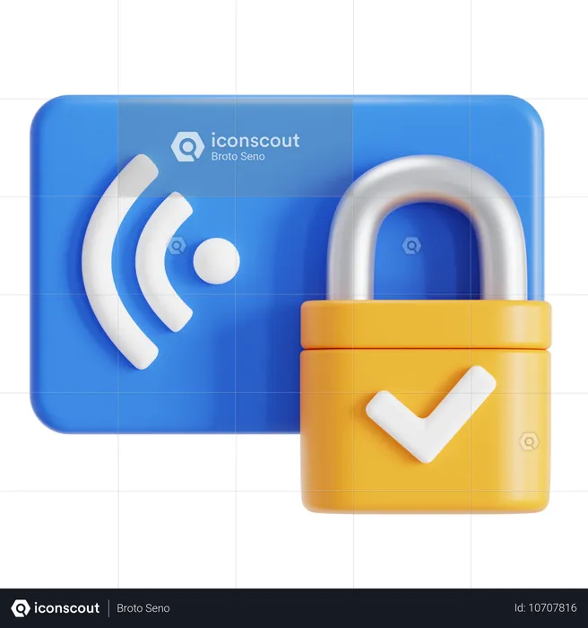 Desbloqueio de cartão  3D Icon