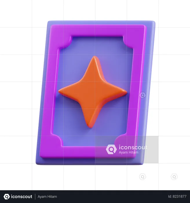 Cartão mágico  3D Icon