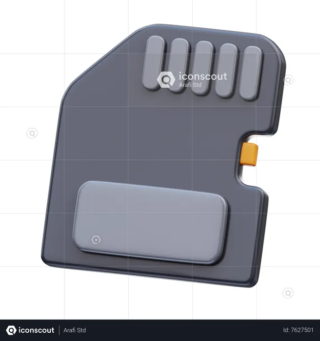 Cartão SD  3D Icon