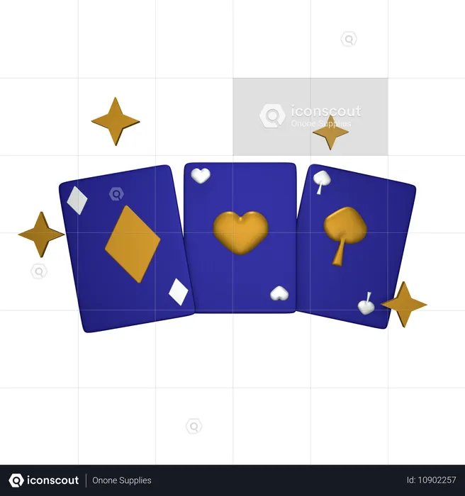 Cartas de jogar  3D Icon