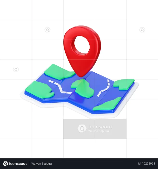 Carte  3D Icon