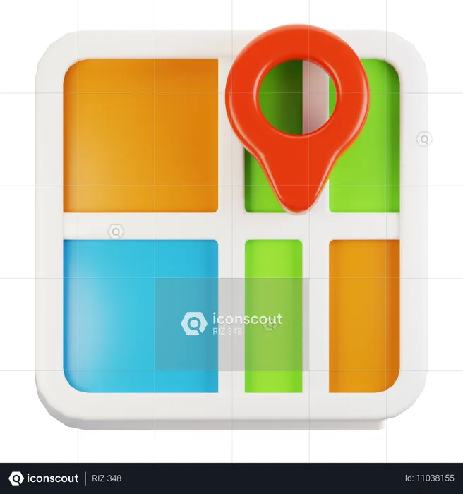 Carte  3D Icon