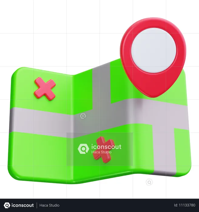 Carte  3D Icon