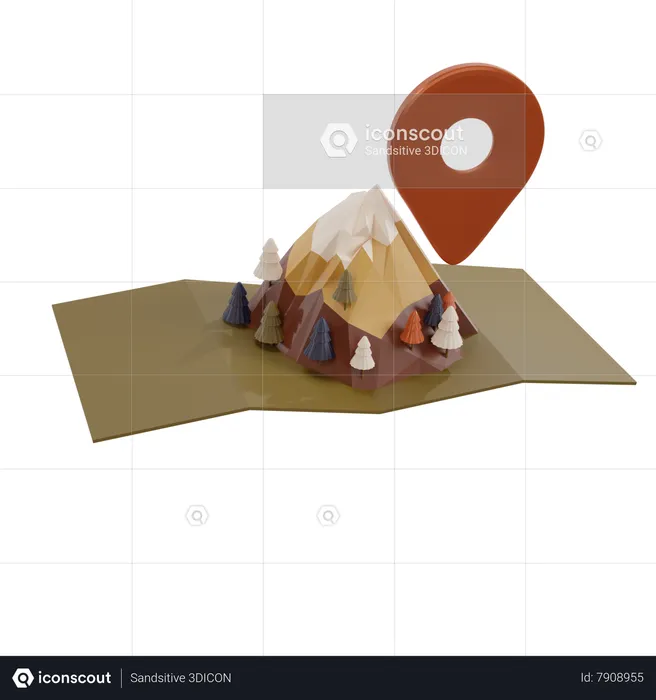 Carte  3D Icon