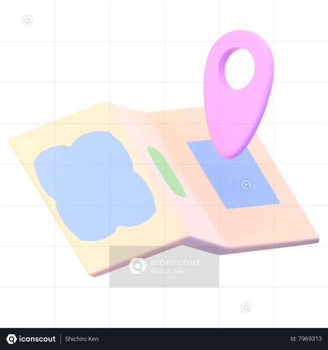 Carte  3D Icon