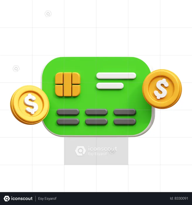 Carte bancaire  3D Icon