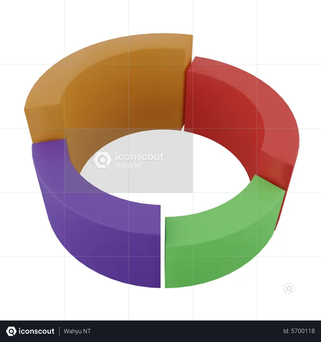 Diagramme circulaire  3D Icon