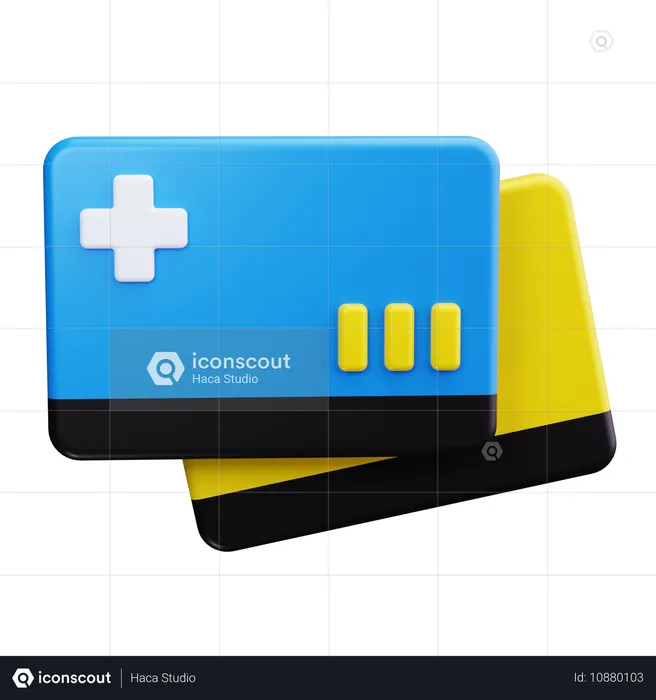 Carte d'assurance  3D Icon