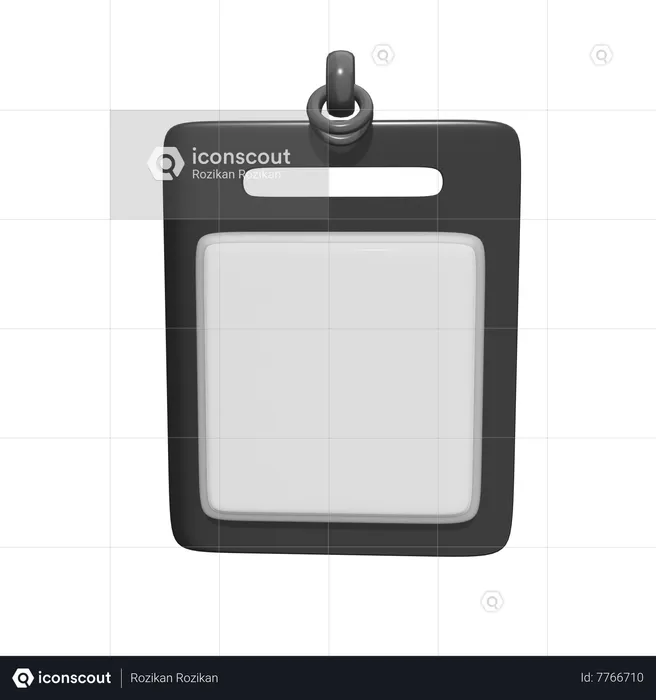 Carte d'identité du travailleur  3D Icon