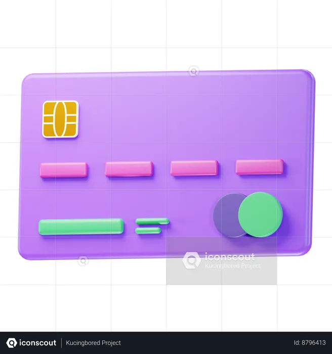 Carte de crédit  3D Icon