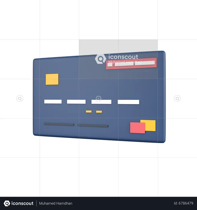 Carte de crédit  3D Icon