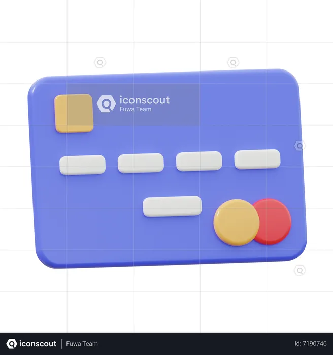 Carte de crédit  3D Icon