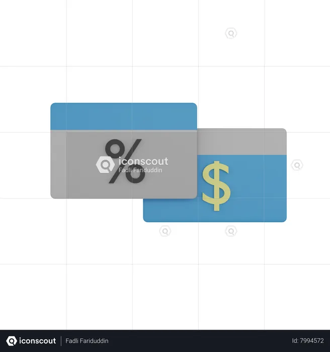 Carte de crédit  3D Icon