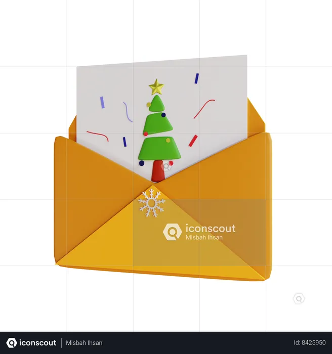 Carte de Noël  3D Icon