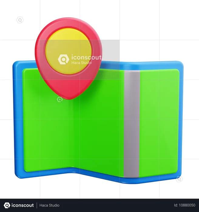 Carte de randonnée  3D Icon