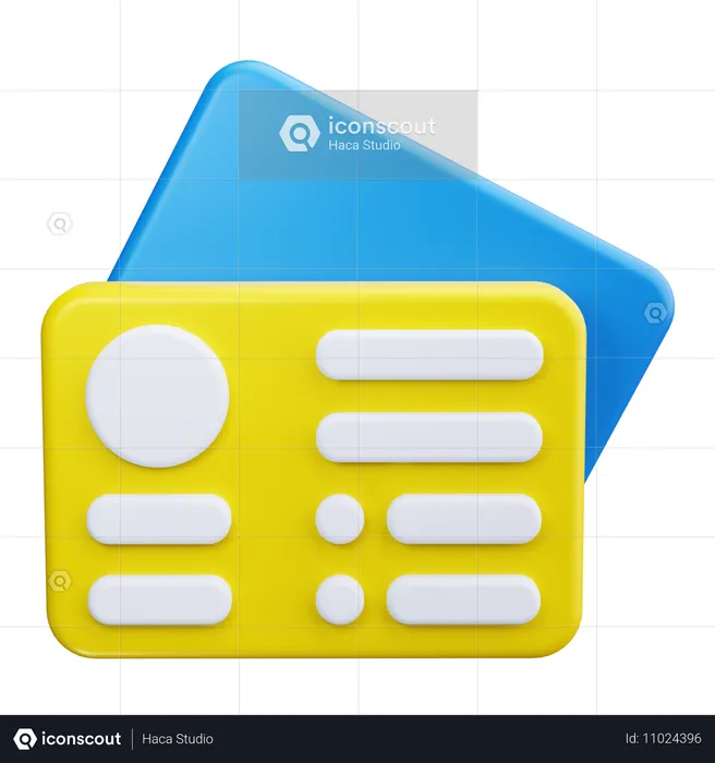 Carte de visite  3D Icon