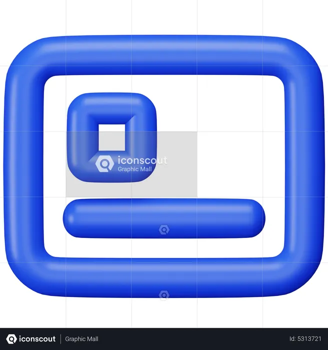 Carte d'identité  3D Icon