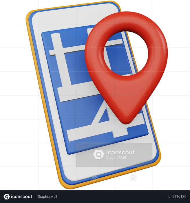 Carte en ligne  3D Icon