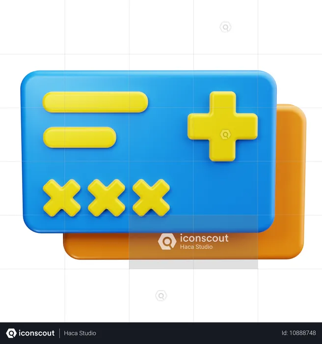 Carte médicale  3D Icon