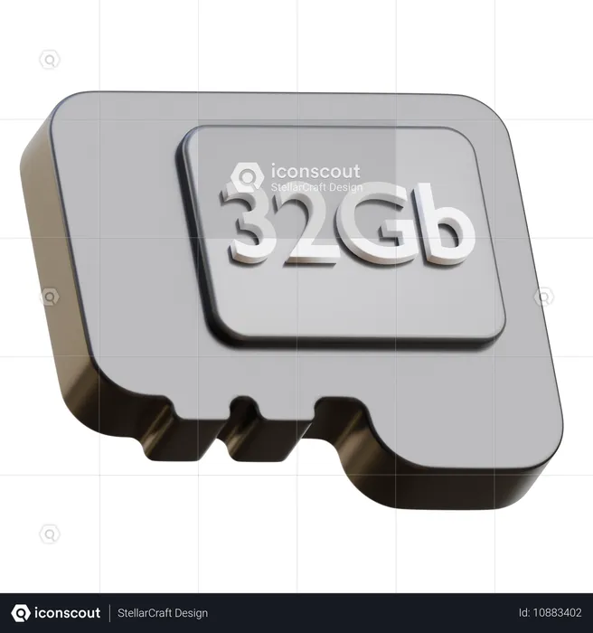 Carte mémoire  3D Icon