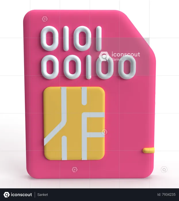 Carte mémoire  3D Icon