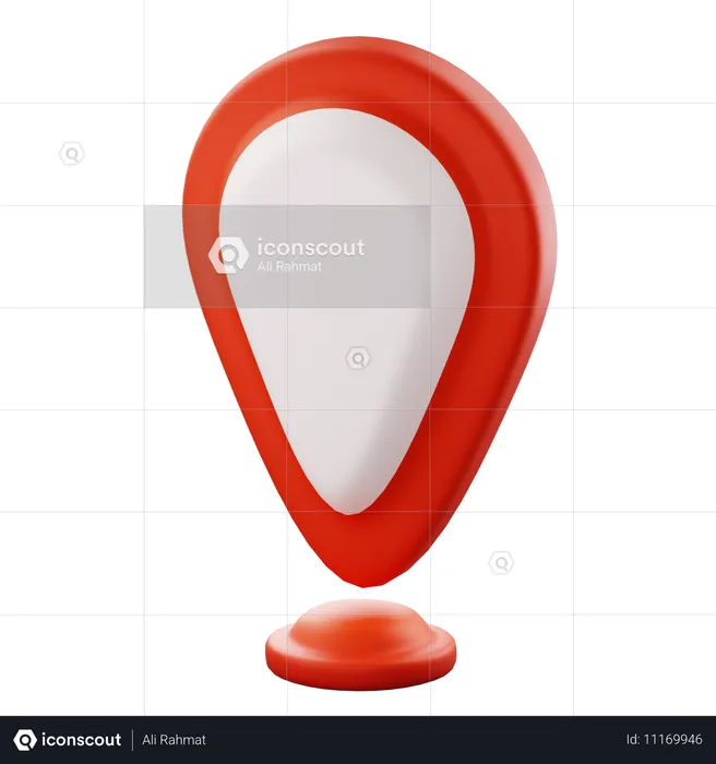 Point de la carte  3D Icon