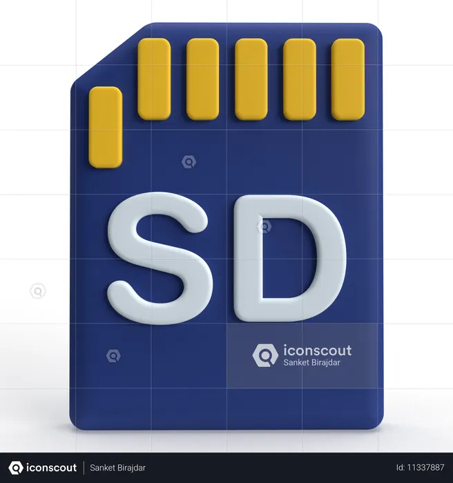 Carte SD  3D Icon
