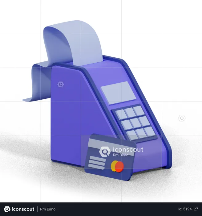 Terminal de carte  3D Icon