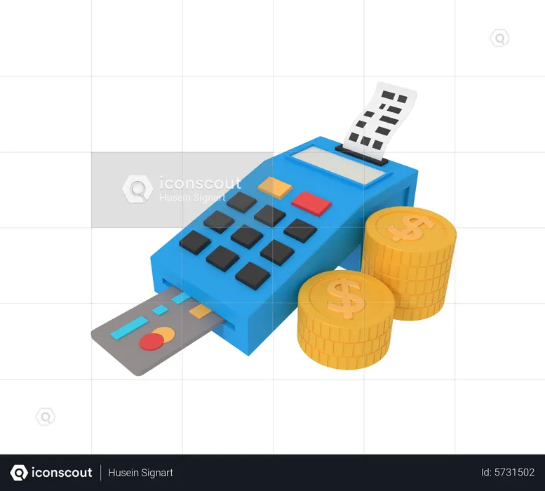 Terminal de carte  3D Icon