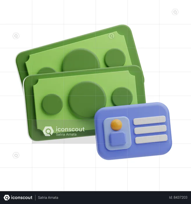 Cartão de identidade  3D Icon