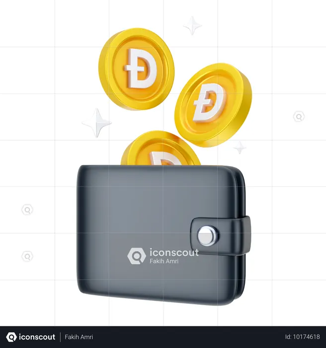 Carteira dogecoin  3D Icon