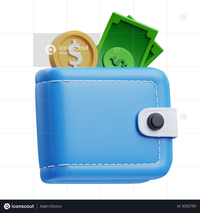 Carteira Financeira  3D Icon