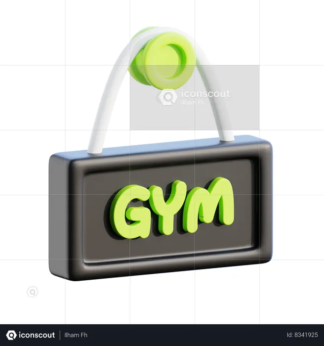 Signo de gimnasio  3D Icon