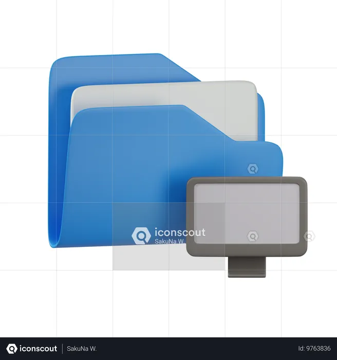 Cartella del desktop  3D Icon