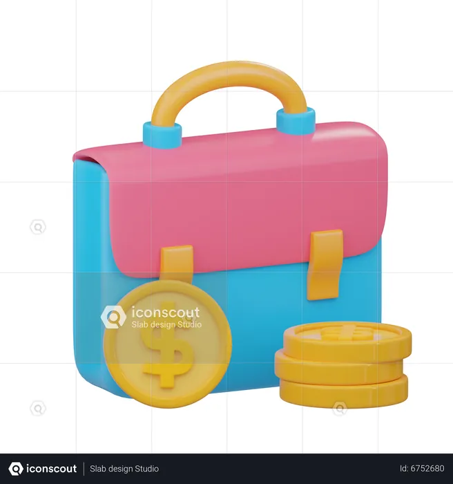 Cartera de inversiones  3D Icon