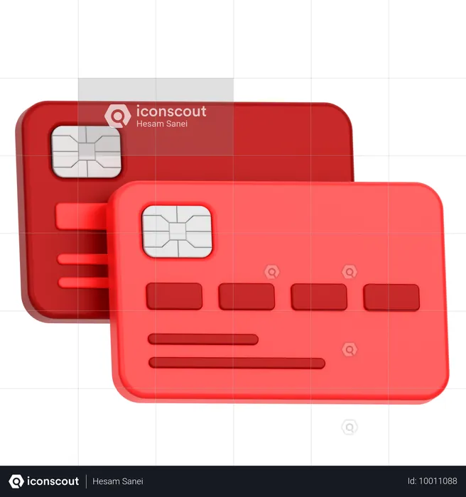 Cartes de crédit  3D Icon