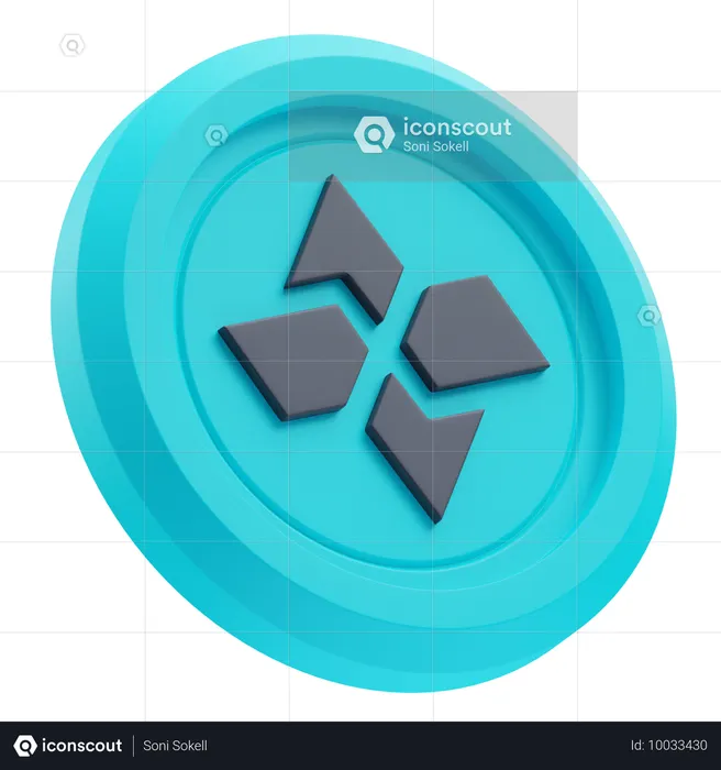 Cartesi Kryptowährung  3D Icon