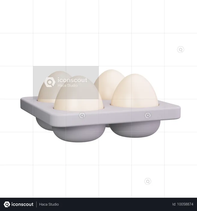 Carton de huevos  3D Icon