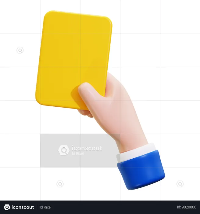 Carte jaune  3D Icon