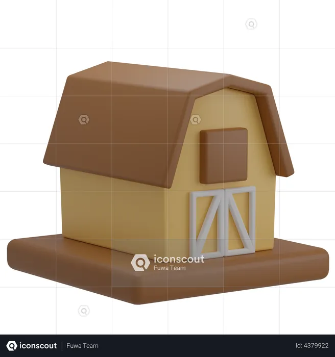 Casa do celeiro  3D Illustration