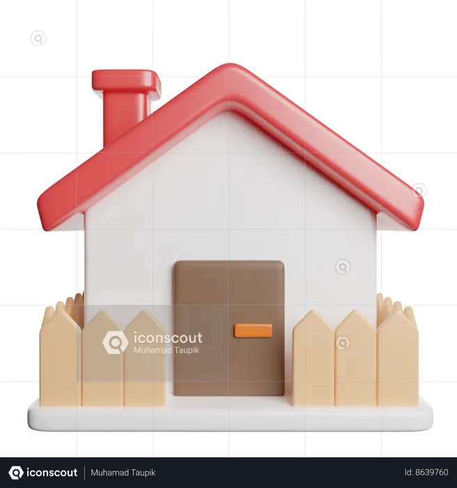 Casa de fazenda  3D Icon