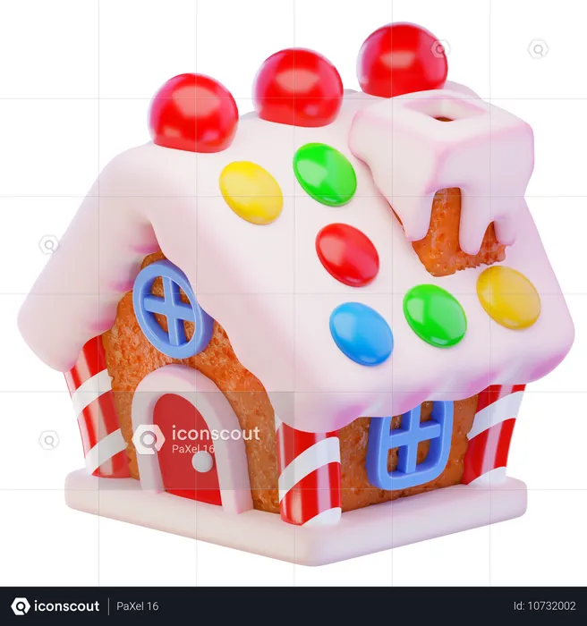 Casa de gengibre  3D Icon