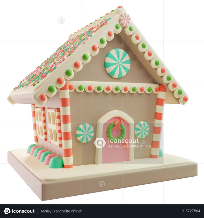 Casa de gengibre  3D Icon